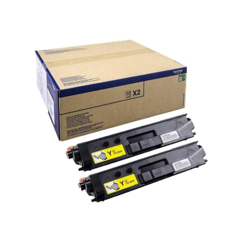 BROTHER TN329Y 2er Pack Gelb Tonerpatrone