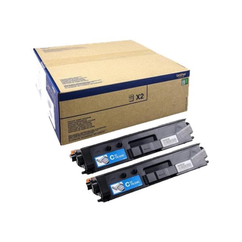 BROTHER TN329C 2er Pack Cyan Tonerpatrone