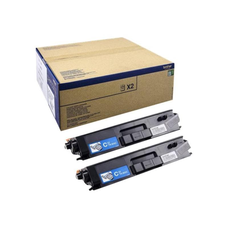 BROTHER TN900C 2er Pack Cyan Tonerpatrone