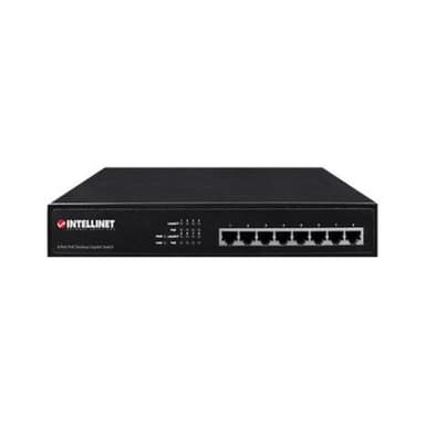 INTELLINET Net Switch 1000T 8P INTELLINET PoE+ Desktop [bk]