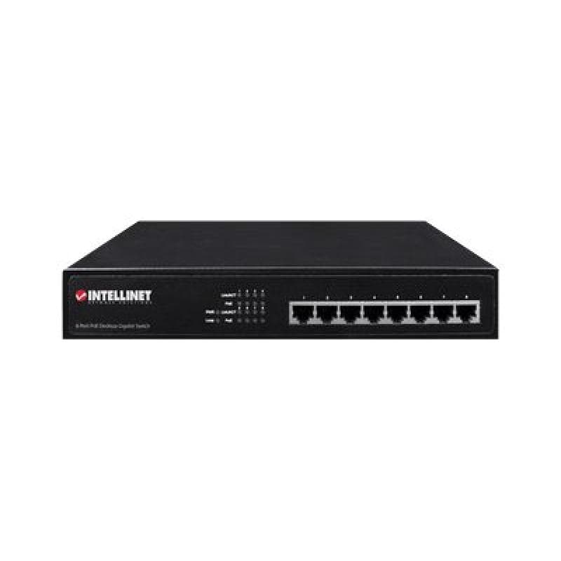 INTELLINET Net Switch 1000T 8P INTELLINET PoE+ Desktop [bk]