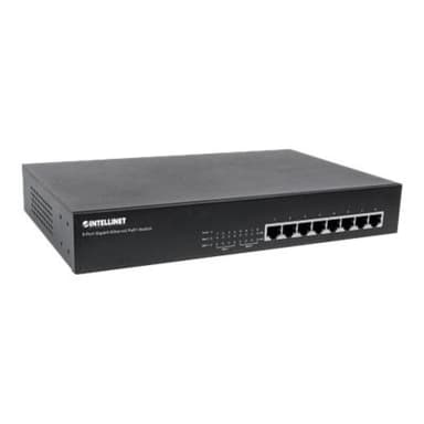 INTELLINET Net Switch 1000T 8P INTELLINET PoE+ Desktop [bk]