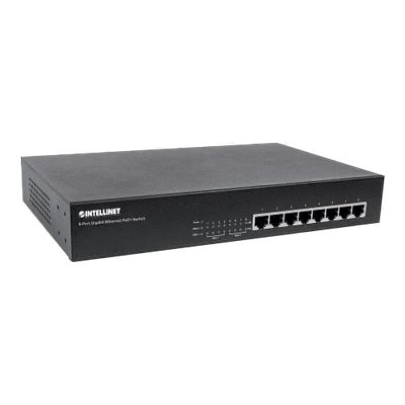 INTELLINET Net Switch 1000T 8P INTELLINET PoE+ Desktop [bk]