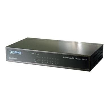 PLANET TECHNOLOGY Net Switch 1000T 8P PLANET GSD-803