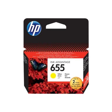 HP 655 Dye Based Yellow Ink Advantage Tintenpatrone