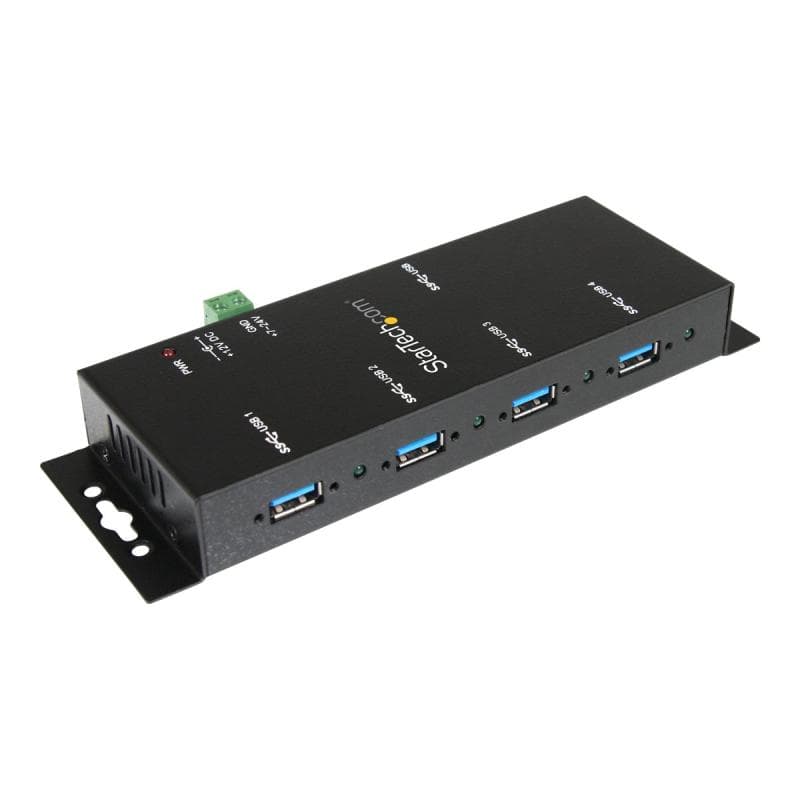 STARTECH.COM Montierbarer 4 Port Industrieller USB 3.0 SuperSpeed Hub inkl. Netzteil