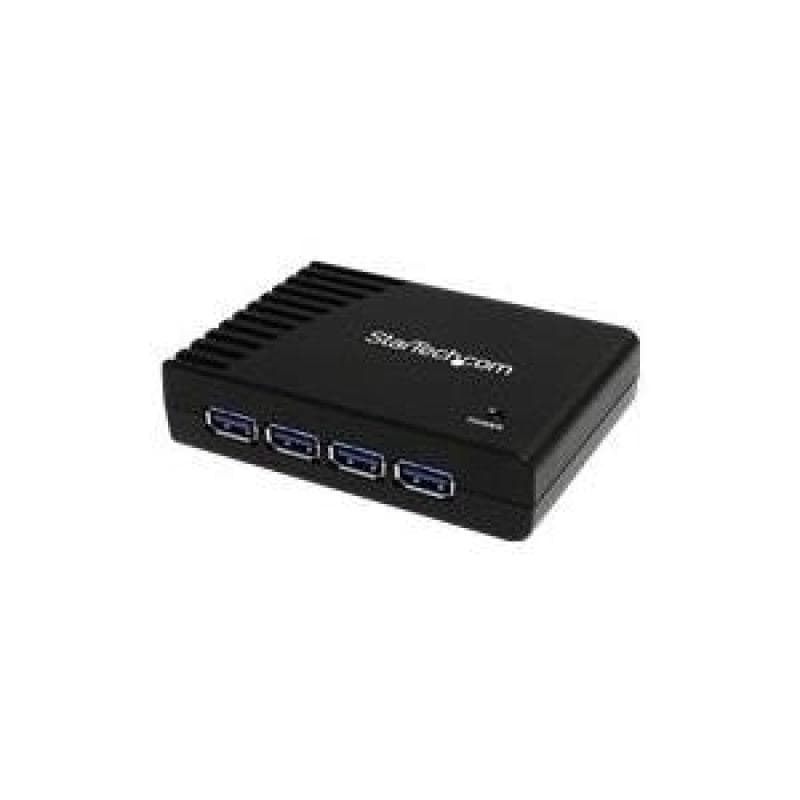 STARTECH.COM 4 Port SuperSpeed USB 3.0 Hub - Schwarz