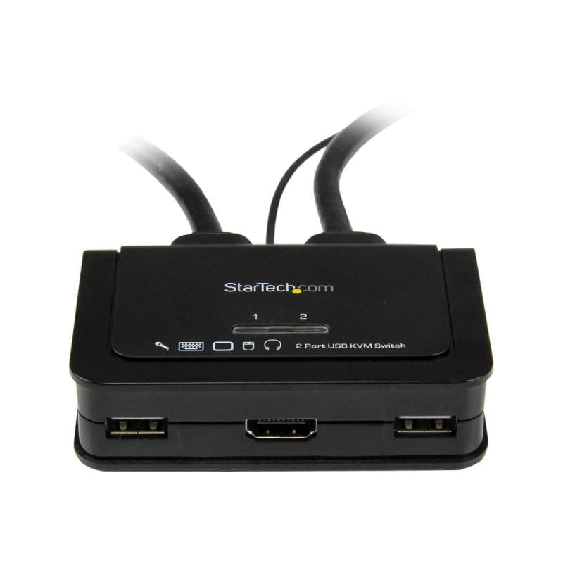 STARTECH.COM 2 Port USB HDMI KVM Switch mit Audio und Fernschalter