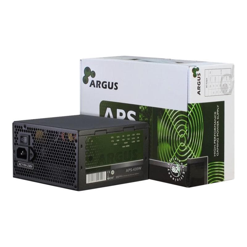 INTERTECH Netzteil   420W Argus APS-420W 120mm Lüfter, 80+