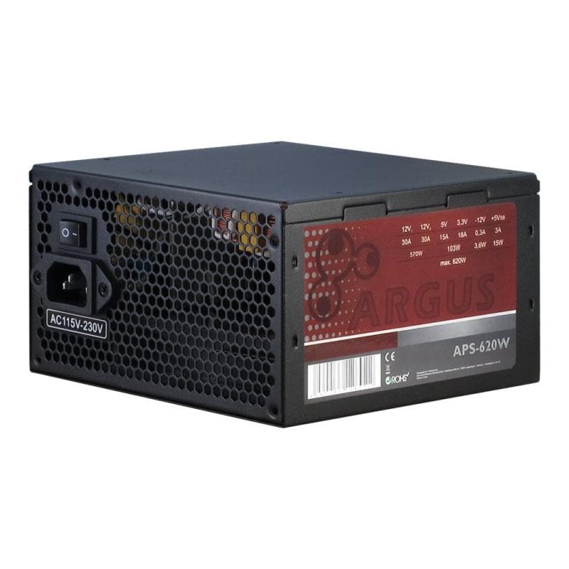 INTERTECH Netzteil   620W Argus APS-620W 120mm Lüfter, 80+