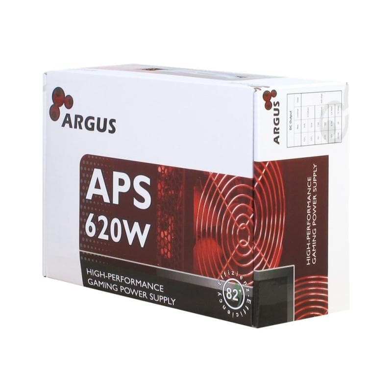 INTERTECH Netzteil   620W Argus APS-620W 120mm Lüfter, 80+