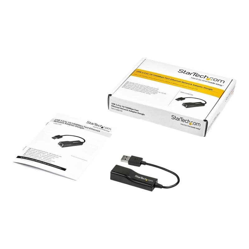 STARTECH.COM USB 2.0 RJ45 Fast Ethernet Adapter - Lan Nic USB Netzwerkadapter - USB 2.0 10/100 Mbit