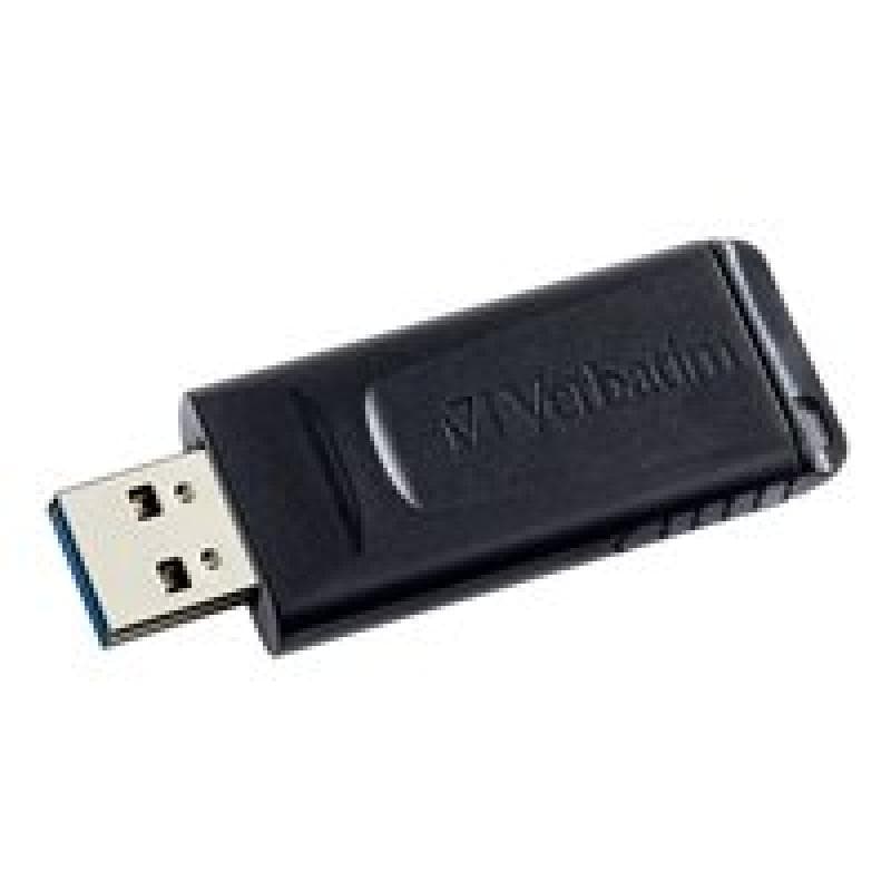 32GB VERBATIM DRIVE SLIDER USB Stick USB2.0 schwarz