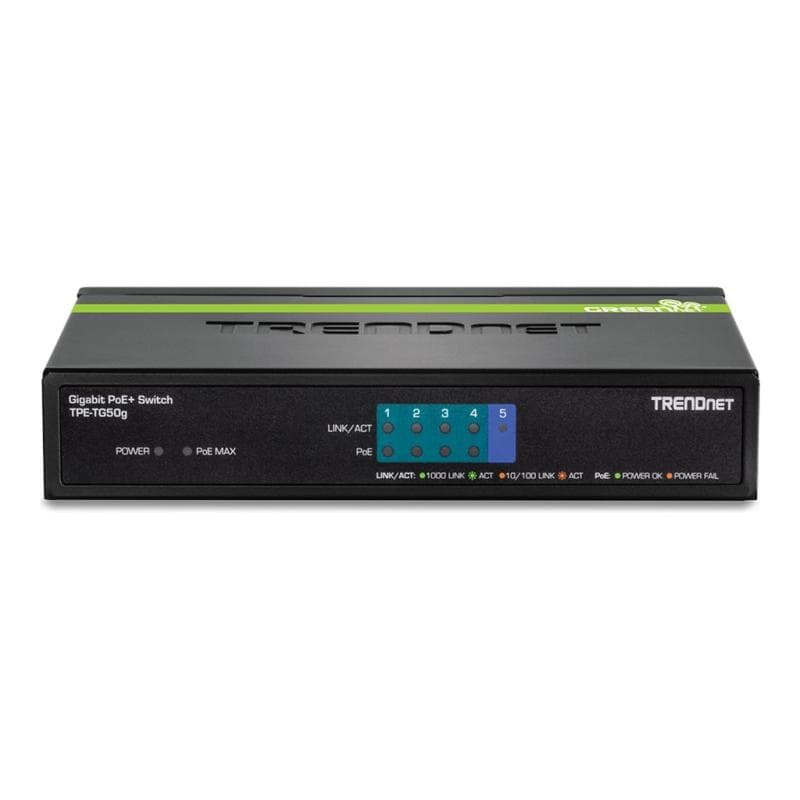 TRENDNET 5-port Gigabit PoE+ Switch