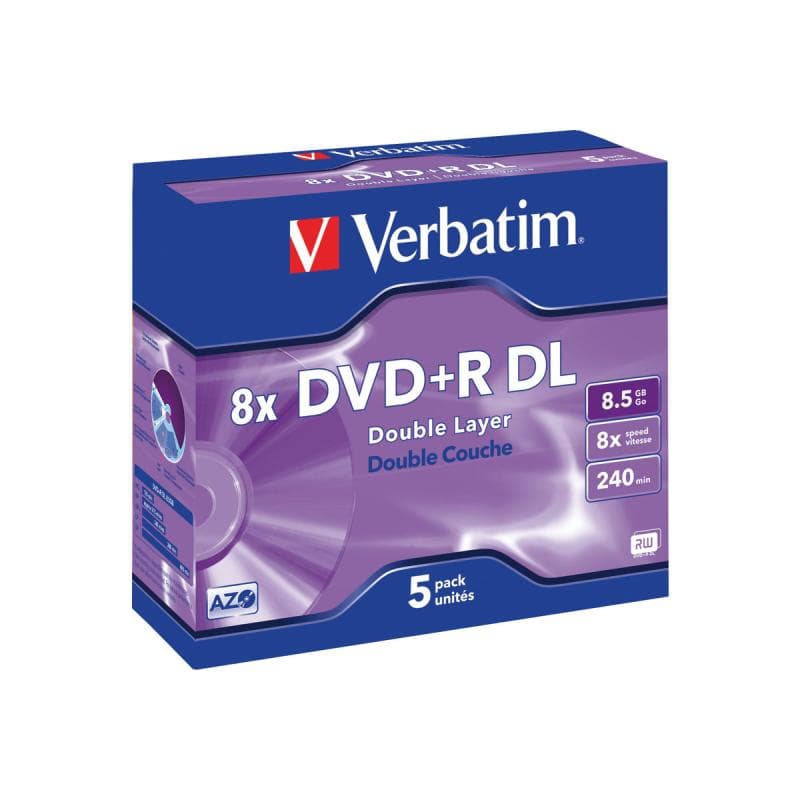 Verbatim DVD+R9 5er Jewelcase 8x