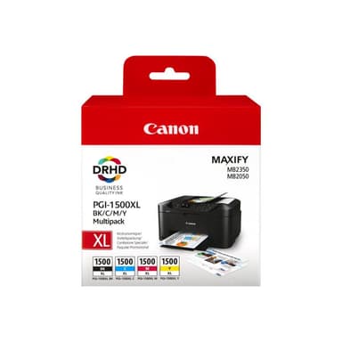 CANON PGI 1500XL C/M/Y/BK Multipack Schwarz, Gelb, Cyan, Magenta Tintenbehälter