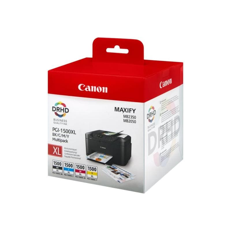 CANON PGI 1500XL C/M/Y/BK Multipack Schwarz, Gelb, Cyan, Magenta Tintenbehälter