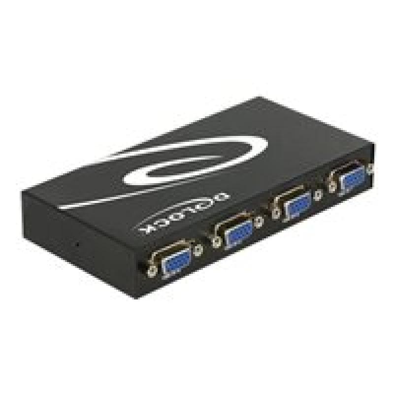 DELOCK Switch 4-port VGA manuell bidirektional