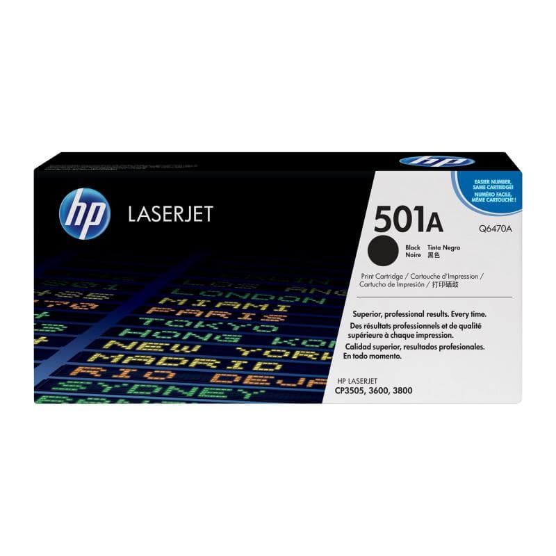 HP 501A Schwarz LaserJet Tonerpatrone (Q6470A)