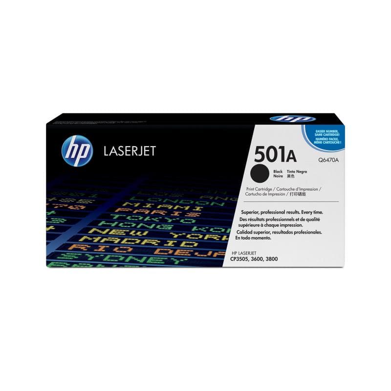 HP 501A Schwarz LaserJet Tonerpatrone (Q6470A)