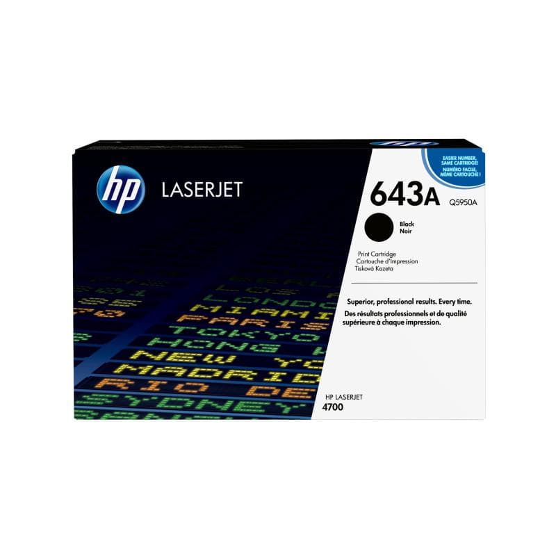 HP 643A Schwarz LaserJet Tonerpatrone (Q5950A)