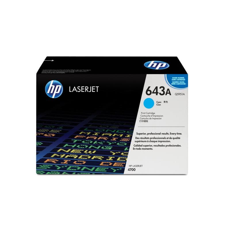 HP 643A Cyan LaserJet Tonerpatrone (Q5951A)
