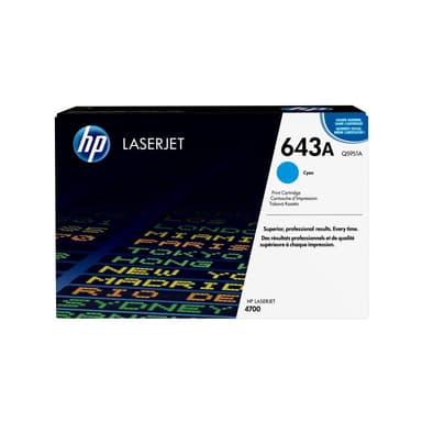 HP 643A Cyan LaserJet Tonerpatrone (Q5951A)