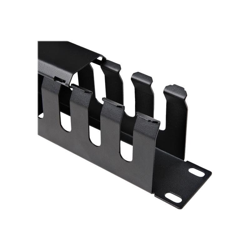 STARTECH.COM 1 HE 19 Zoll Rangierpanel / Kabelordner Kabelmanagement mit Abdeckung - Server Finger K