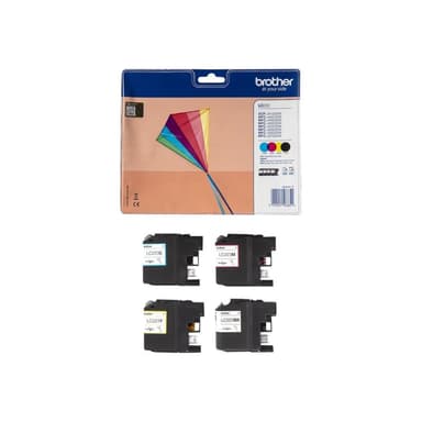 BROTHER LC223 4er Pack Schwarz, Gelb, Cyan, Magenta Tintenpatrone