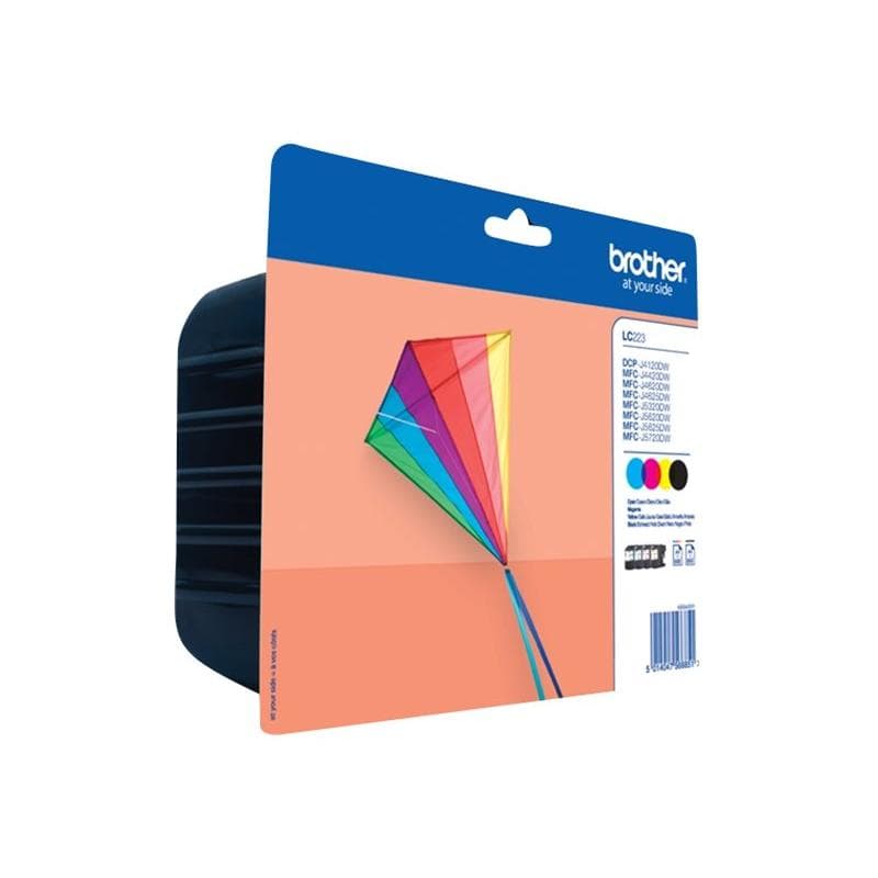 BROTHER LC223 4er Pack Schwarz, Gelb, Cyan, Magenta Tintenpatrone