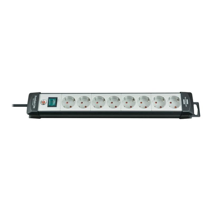 Brennenstuhl Premium-Line 8-fach schwarz/lichtgrau