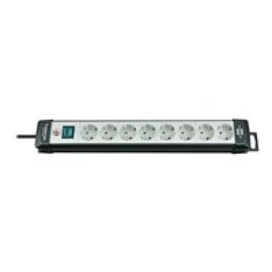 Brennenstuhl Premium-Line 8-fach schwarz/lichtgrau