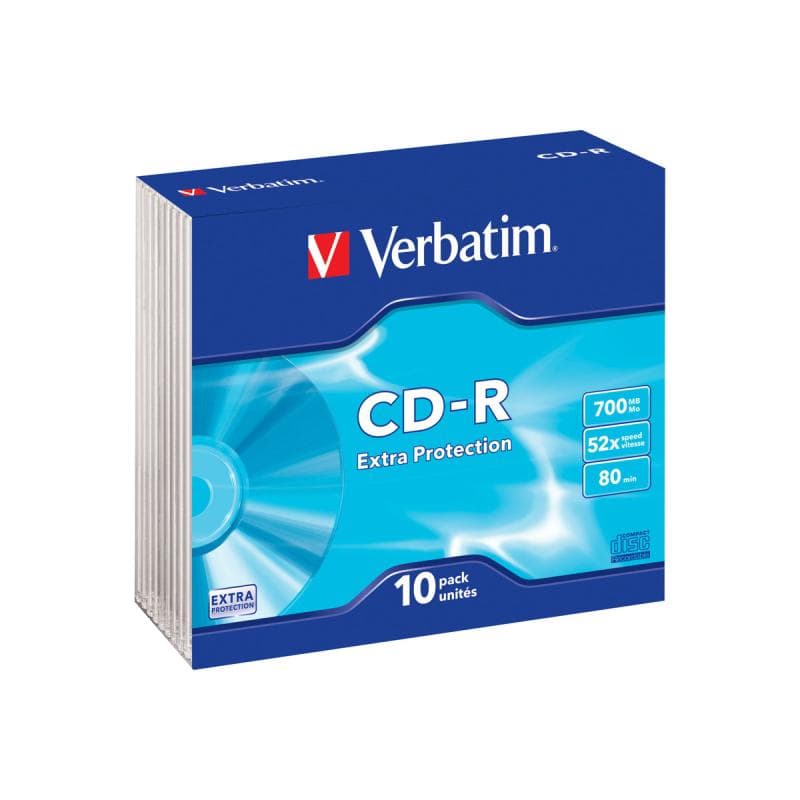 CD-R 700MB 10er Slimcase 52x Extra