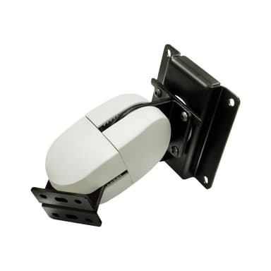 ERGOTRON Serie 100 Monitor Doppelgelenk - Wandhalterung mit Zweifachgelenk, schwarzen und weißen Abd