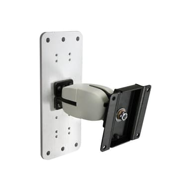 ERGOTRON Serie 100 Monitor Doppelgelenk - Wandhalterung mit Zweifachgelenk, schwarzen und weißen Abd