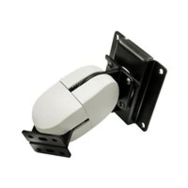 ERGOTRON Serie 100 Monitor Doppelgelenk - Wandhalterung mit Zweifachgelenk, schwarzen und weißen Abd