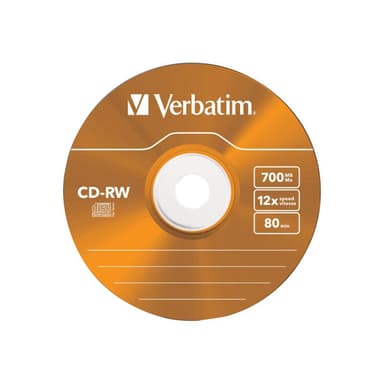 CD-RW 700MB 5er Slimcase 8-10x color