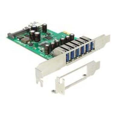 PCI Expr Card Delock 6x USB3.0 ext + 1x USB3.0 int +LowPro