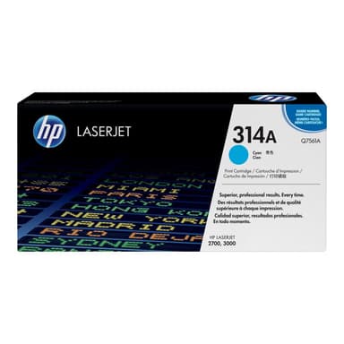 HP 314A Cyan LaserJet Tonerpatrone (Q7561A)