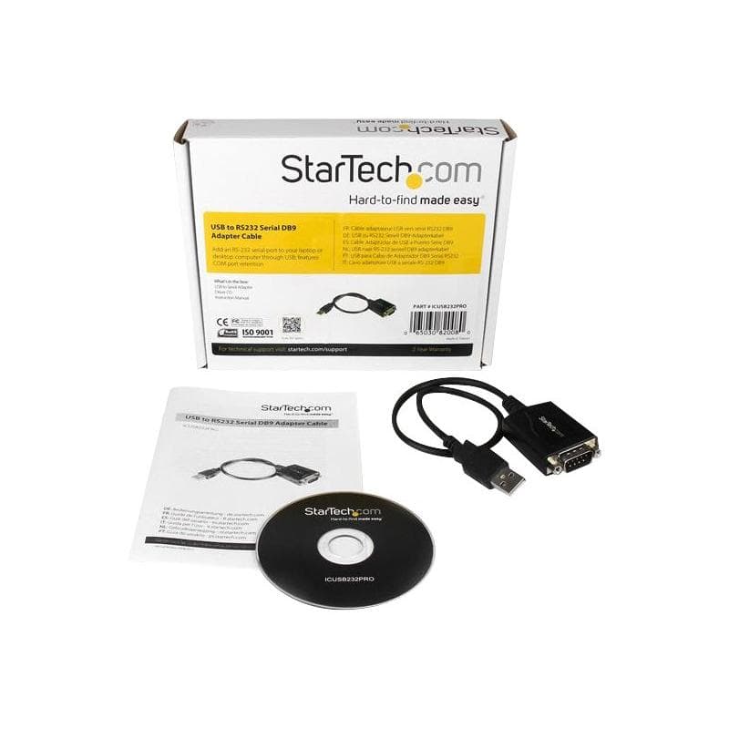 STARTECH.COM USB 2.0 auf Seriell Adapter - USB zu RS232 / DB9 Schnittstellen Konverter (COM) - Steck