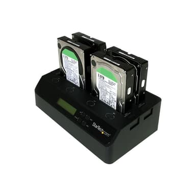 STARTECH.COM 4 Bay Festplatten Kopierstation USB 3.0 / eSATA auf SATA - HDD 1:3 Duplikator - Standal