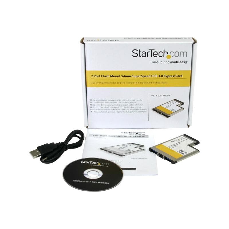 STARTECH.COM 2 Port USB 3.0 ExpressCard mit UASP Unterstützung - USB 3.0 54mm Schnittstellenkarte fü