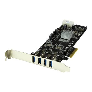STARTECH.COM 4 Port  USB 3.0 SuperSpeed PCI Express Schnittstellenkarte mit 2 5Gb/s Kanälen und UASP