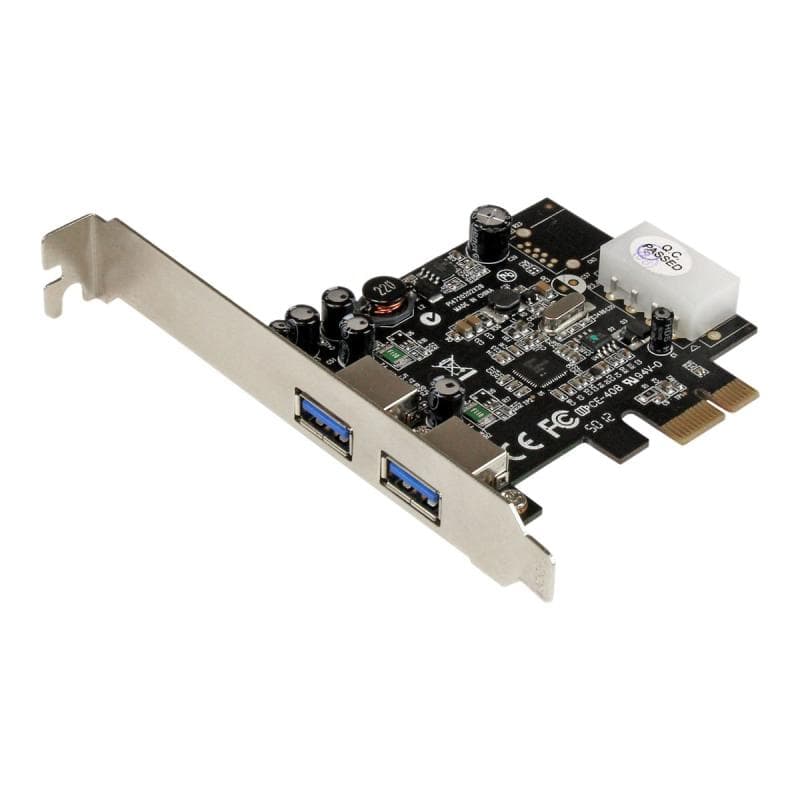 STARTECH.COM 2 Port USB 3.0 PCI Express Schnittstellenkarte  mit UASP und 4 Pin LP4 Molex