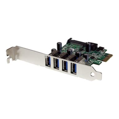 STARTECH.COM 4 Port PCI Express USB 3.0 SuperSpeed Schnittstellenkarte mit UASP - SATA Strom - PCIe