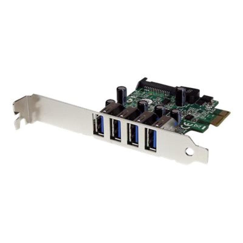 STARTECH.COM 4 Port PCI Express USB 3.0 SuperSpeed Schnittstellenkarte mit UASP - SATA Strom - PCIe