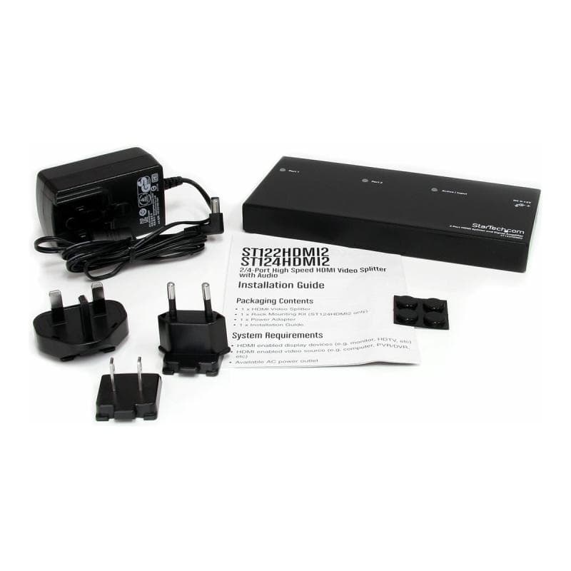 STARTECH.COM 2 Port High-Speed-HDMI Video Splitter und Signalverstärker - 3 x HDMI Stecker - 1920x12