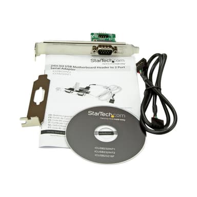 STARTECH.COM 60cm Internes USB 10 Pin Header auf Serielles RS232/ DB9 Slotblech - IDC 10 Pin zu RS-2