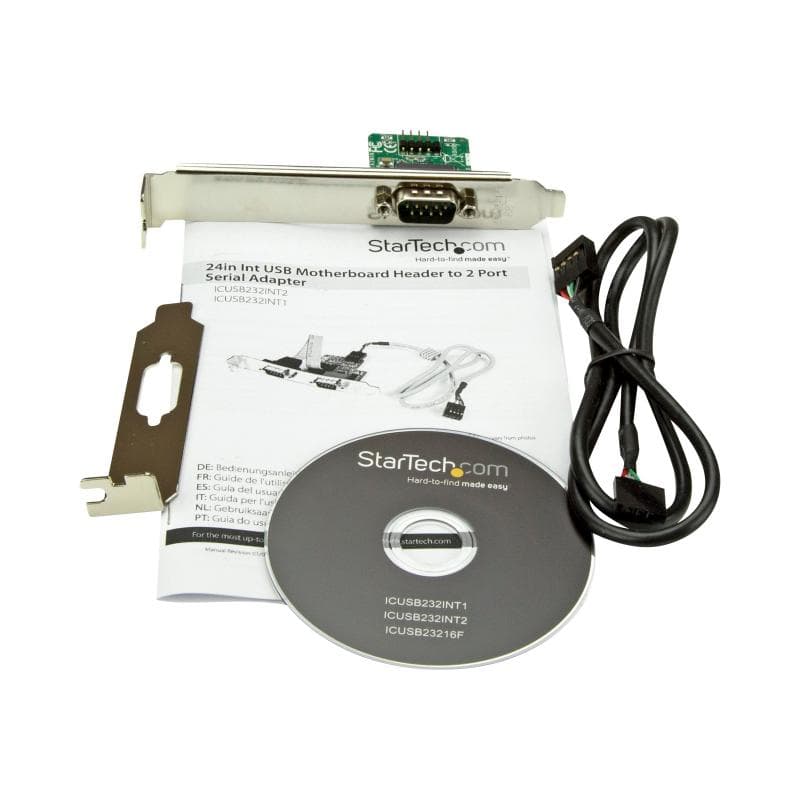 STARTECH.COM 60cm Internes USB 10 Pin Header auf Serielles RS232/ DB9 Slotblech - IDC 10 Pin zu RS-2
