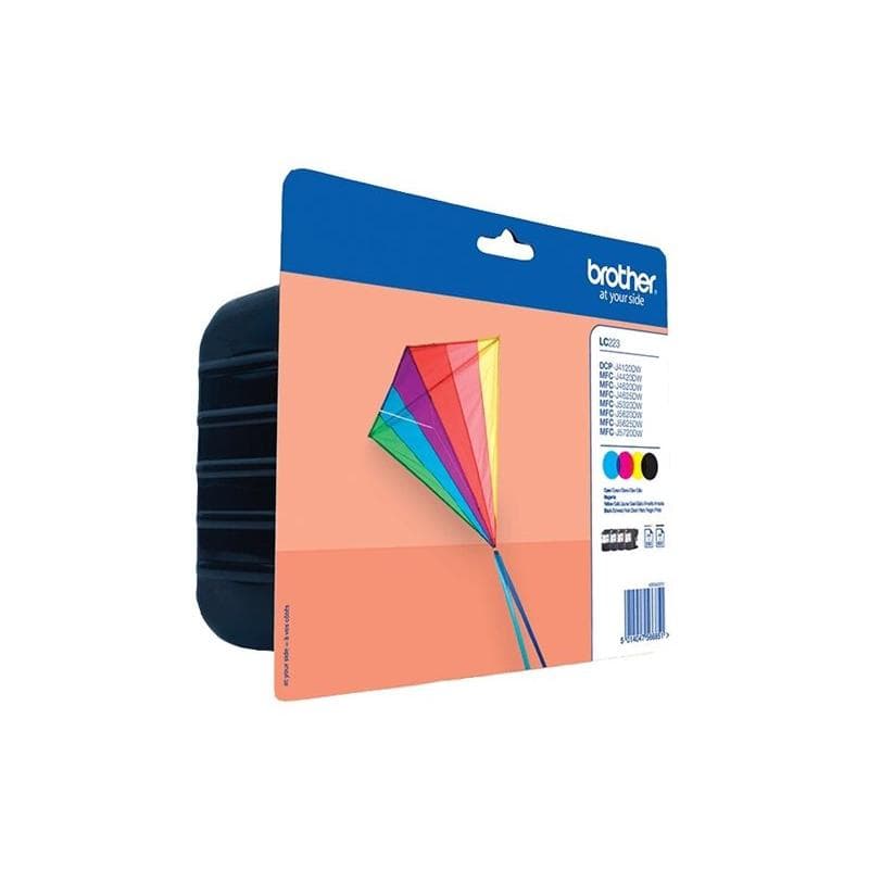BROTHER LC223 4er Pack Schwarz, Gelb, Cyan, Magenta Tintenpatrone
